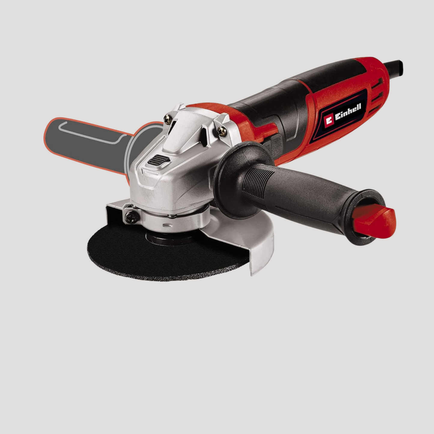 Einhell TC-AG 125/850 Smerigliatrice angolare (tensione 230 V, potenza 850 W, giri min. 12000, diam. Max disco 125 mm, inc. impugnatura aggiuntiva con chiave integrata)