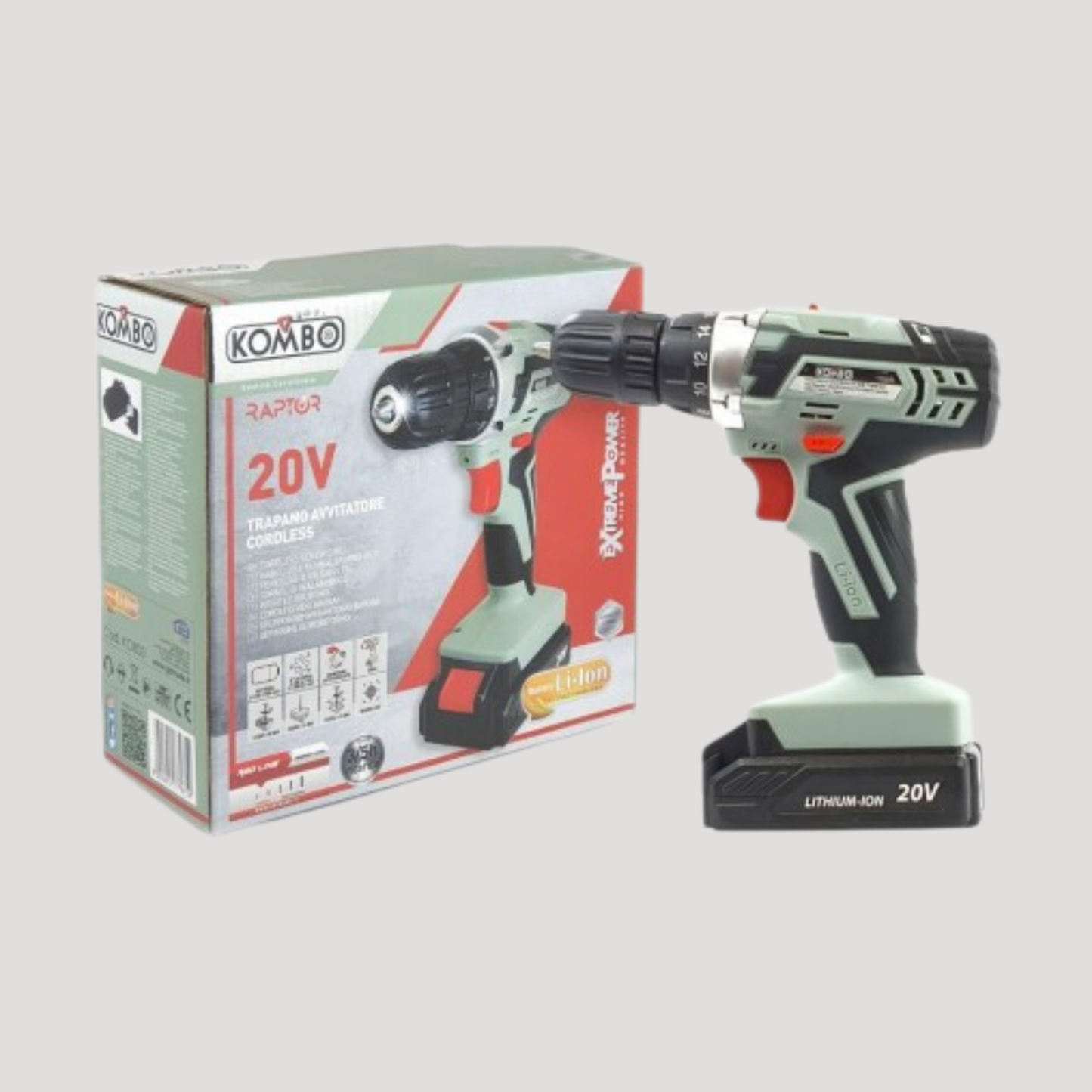 Trapano avvitatore a percussione  kombo KO833 20 volt 1300mAh