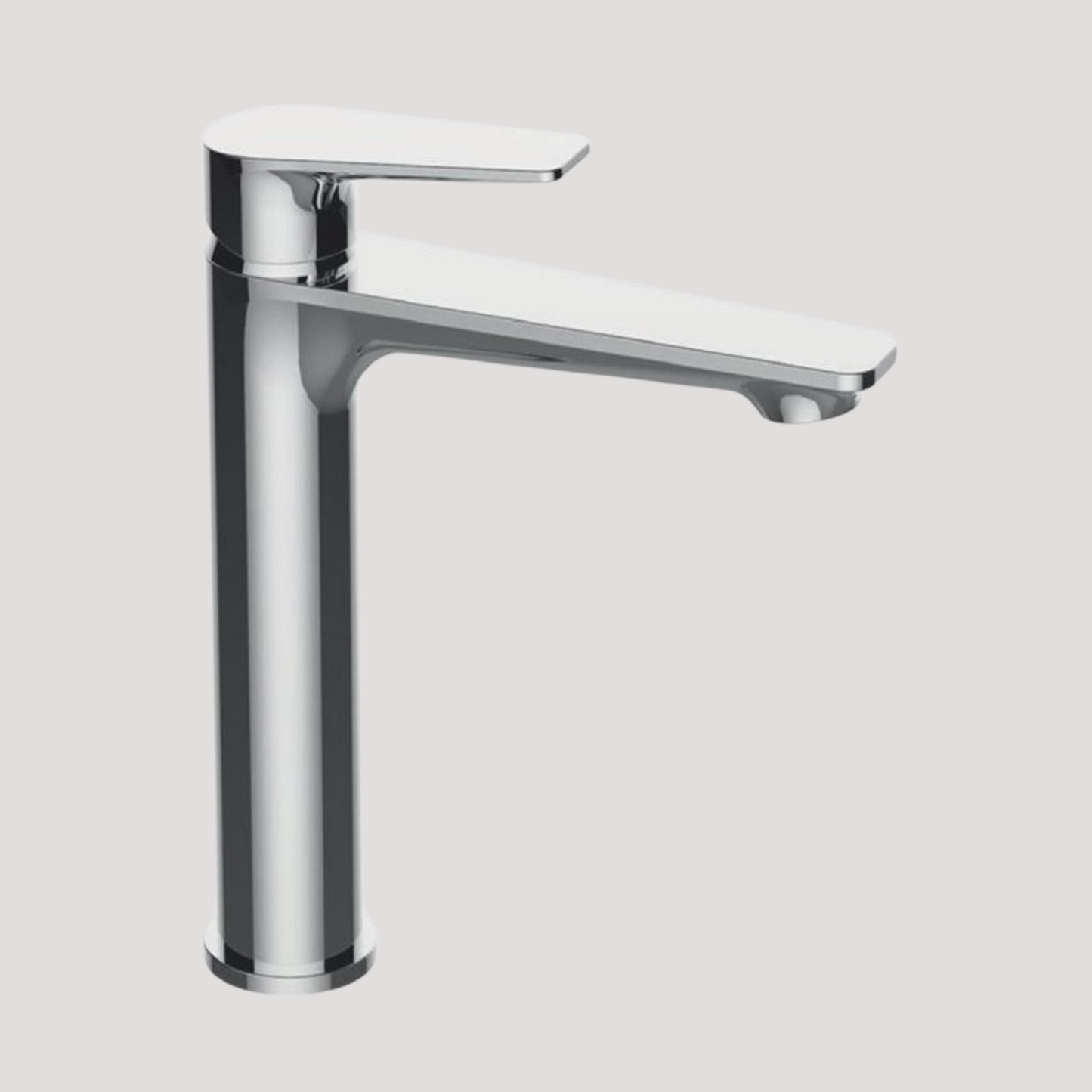 Rubinettto miscelatore monocomando lavabo alto serie titanio