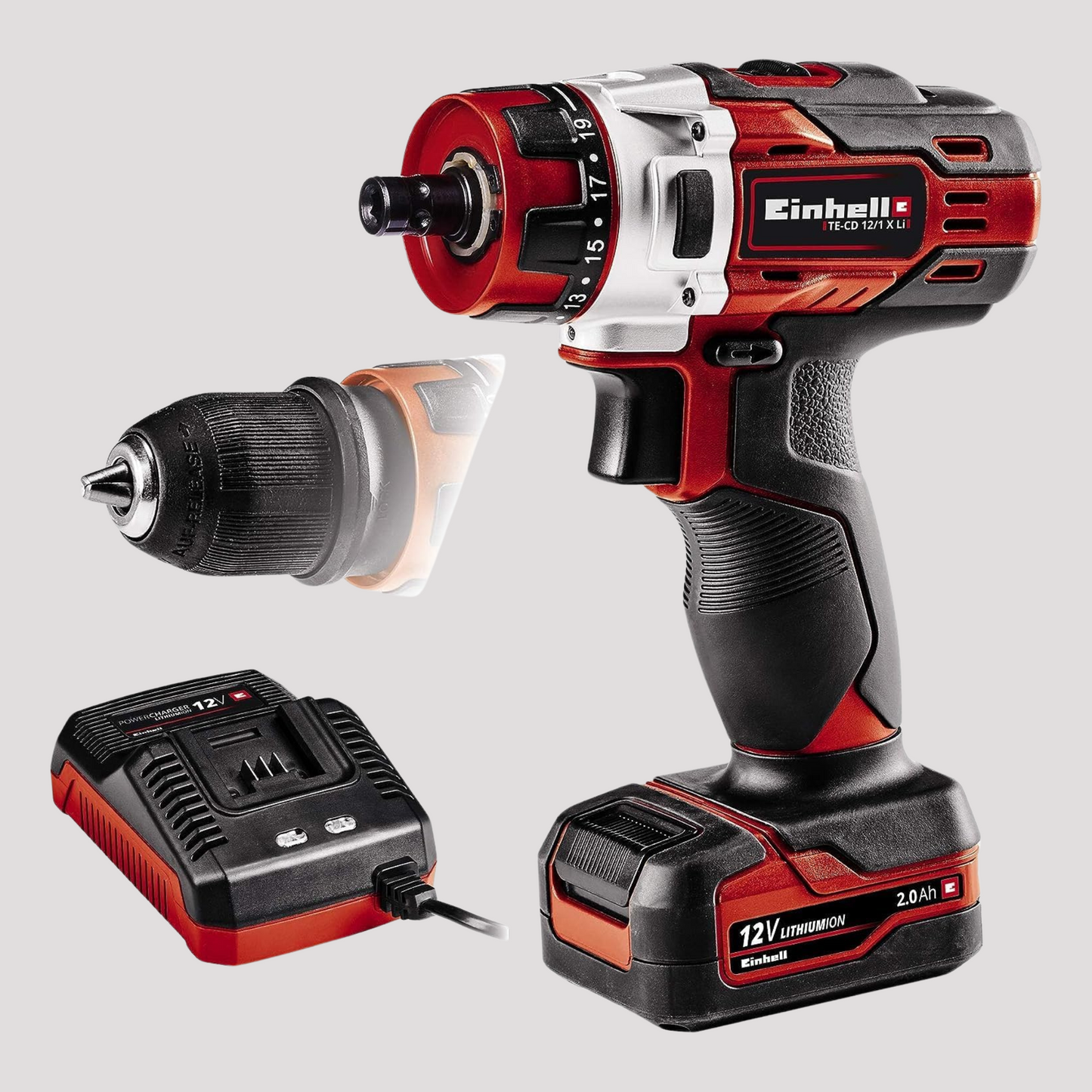 Trapano avvitatore a batteria einhell TECD 12/1X LI