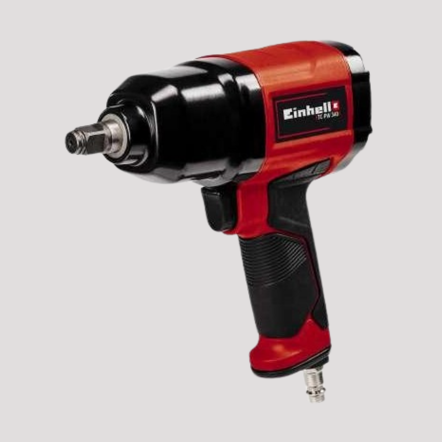 Einhell TC-PW 340 Avvitatore a impulsi pneumatico (torsione max 340 Nm, pressione max 6.3 bar, giri min. 7500, portata aria 142 L/min, incl. 8 inserti a bussola e boccetta d'olio)