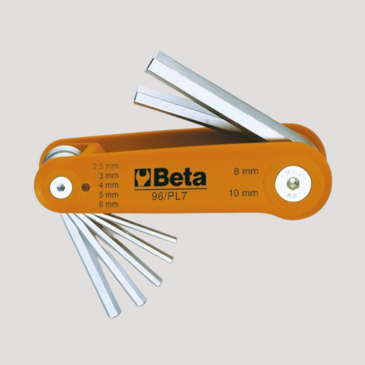 Serie chiavi esagonali  con supporto in plastica 7 pezzi beta