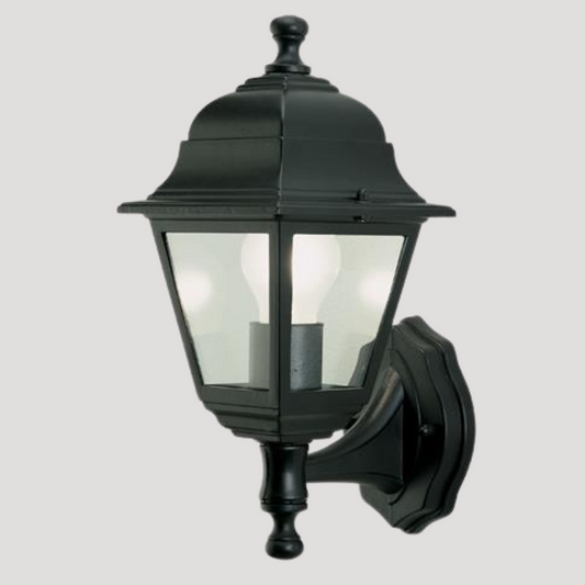 Lampada da esterno applique da giardino modello nano basso nero cm 33x20