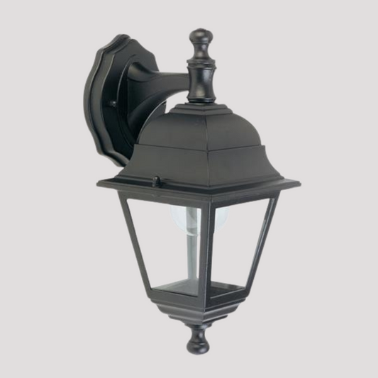 Lampada da esterno applique da giardino modello nano alto nero