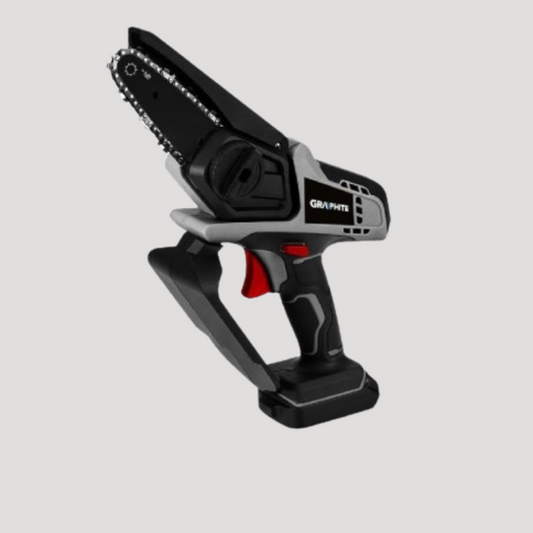 Mini motosega a batteria (non inclusa) topex lama 12 cm