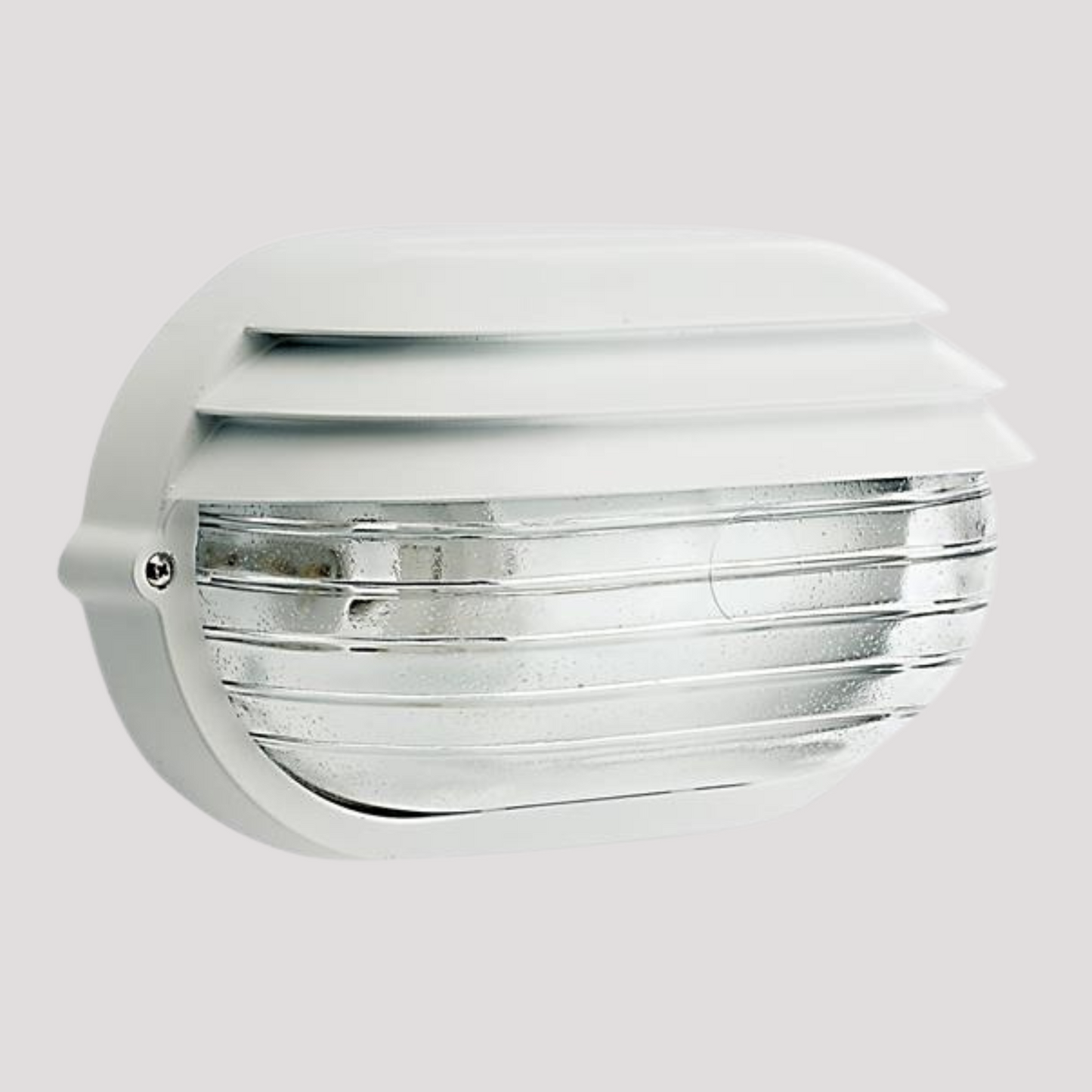 Lampada da esterno ovale cm: 28,7x16,9 nero/bianco