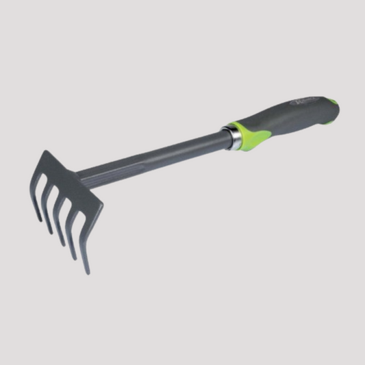 Rastrellino da giardino con manico 6 denti