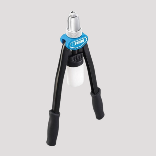 Rivettatrice manuale doppia leva fervi per rivetti da 3.2 a 6.4