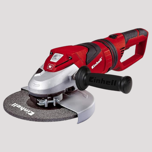 Einhell Smerigliatrice angolare TE-AG 230 (tensione 230 V, potenza 2350 W, giri min. 6500, diam. Max disco 230 mm, softstart, regolazone copri disco senza utensili, inc. impugnatura aggiuntiva)