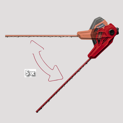 Einhell Tagliasiepi telescopico elettrico GC-HH 5056 (500 W, lunghezza della potatura 47 cm, allungabile 170-250 cm, spaziatura dei denti 20 mm, regolazione della testa del motore a 5 volte