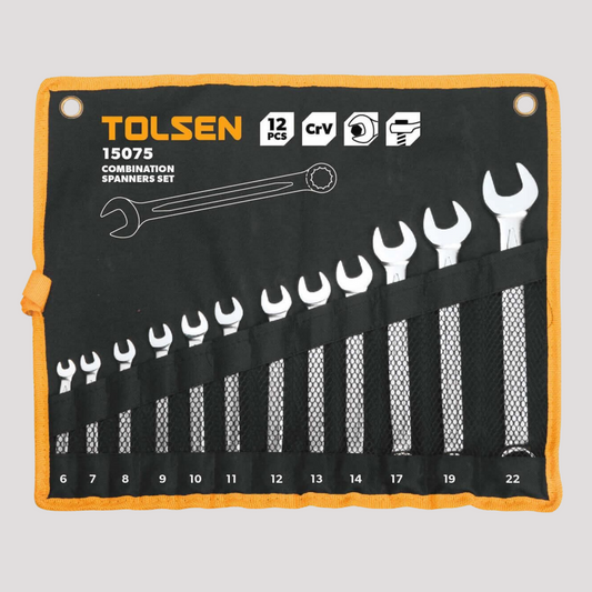 Serie chiavi combinate tolsen 12 pezzi